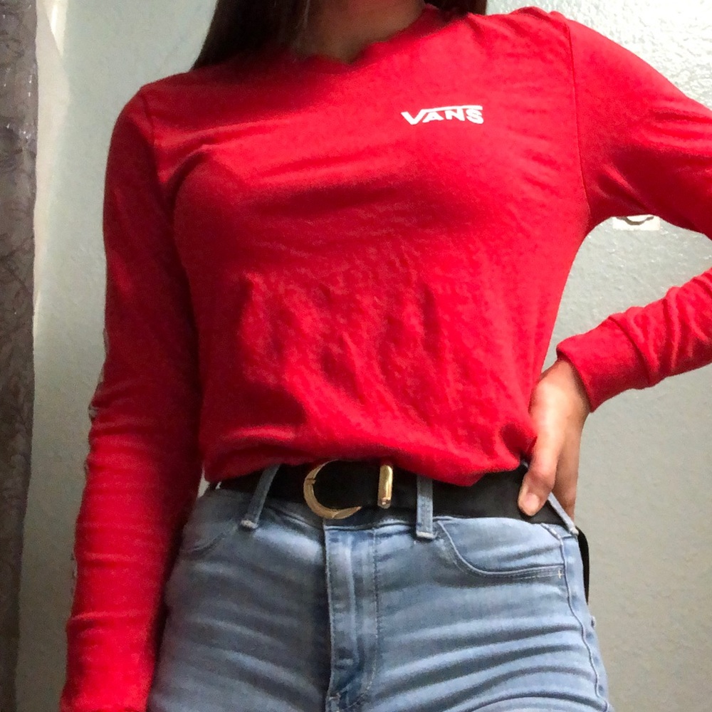 red vans long sleeve t-shirt